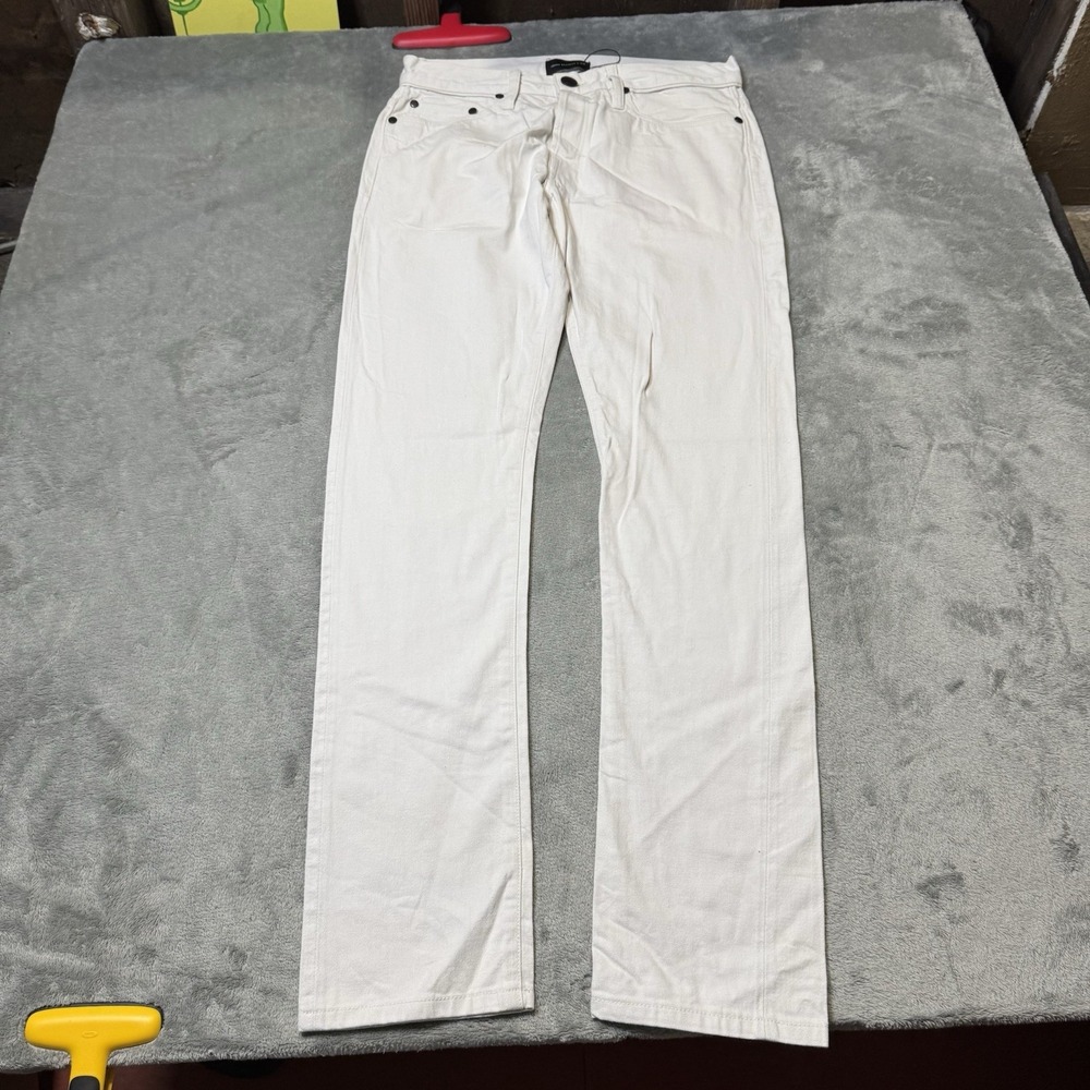 John Elliott & Co Jeans Size 28‎ Cream Jeans Pockets Canvas Cotton-Blend
